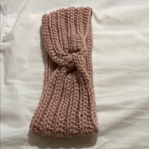 Chunky Pink Knit Headband